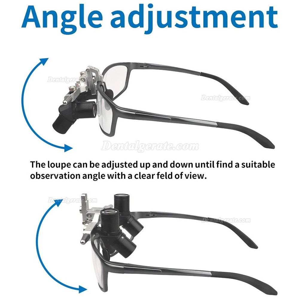 4.0X 48&deg; Dental Ergonomic Lupenbrille mit Einstellbarem Pupillenabstand und 5 W LED-Licht